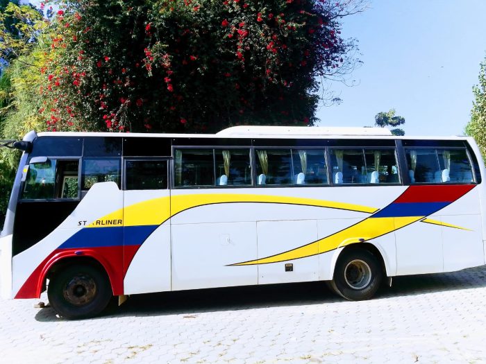 Passenger Bus reaches Malkawang for the first time