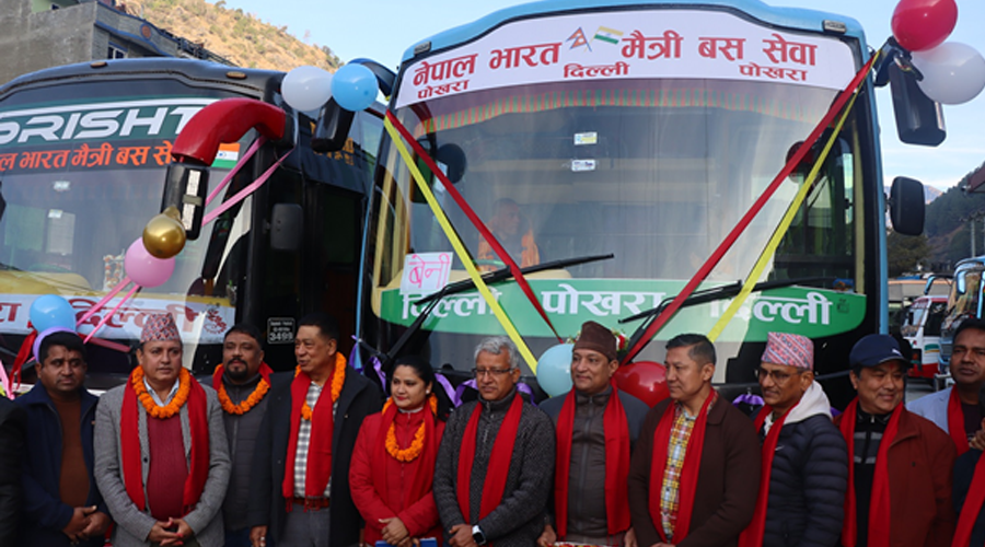 Direct Bus Service from Beni, Myagdi to Delhi, India Launched