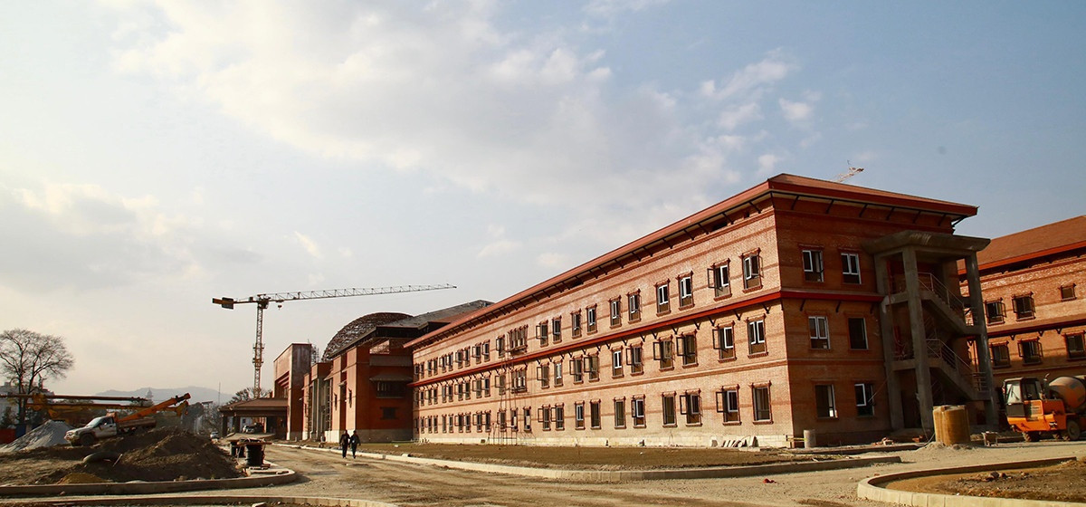 Main Hall of New Parliament Building Near Completion for First House Meeting