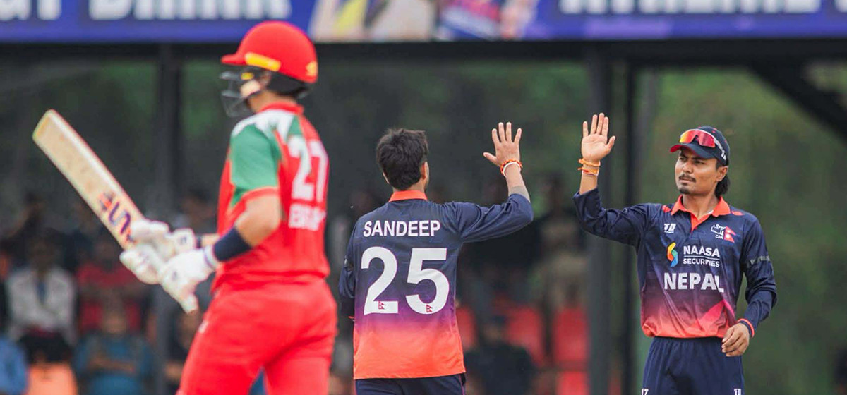 Oman Sets 306-Run Target for Nepal in ICC World Cup League 2