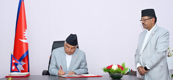 President Paudel promulgates Constitutional Council ordinance