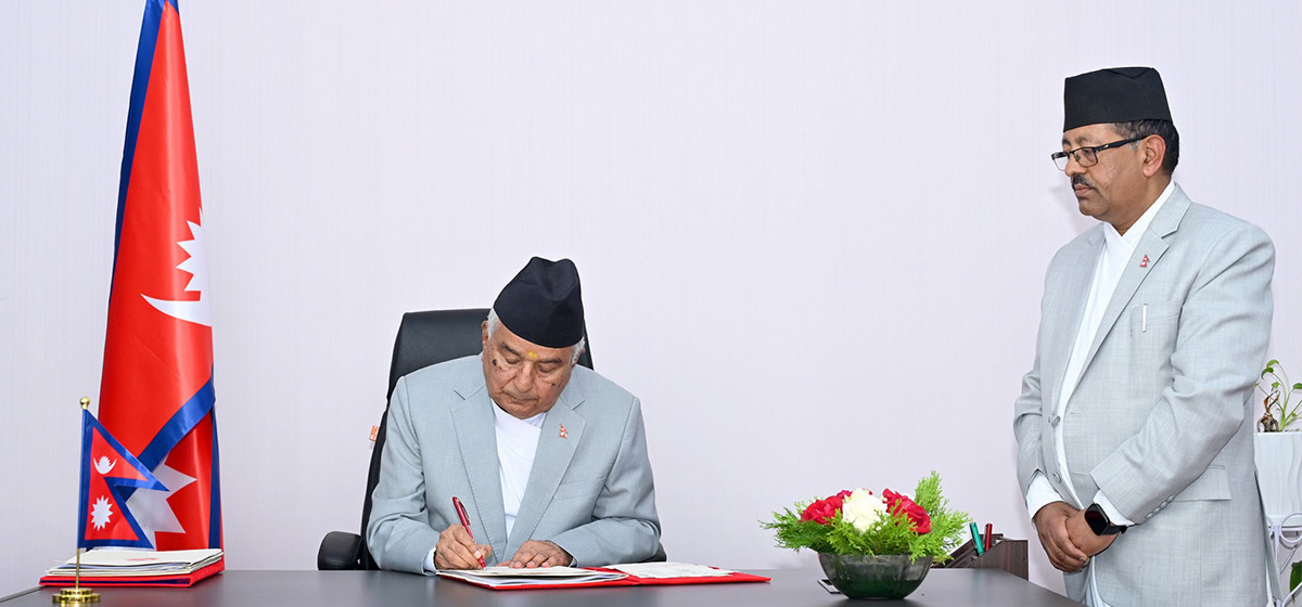 President Paudel promulgates Constitutional Council ordinance